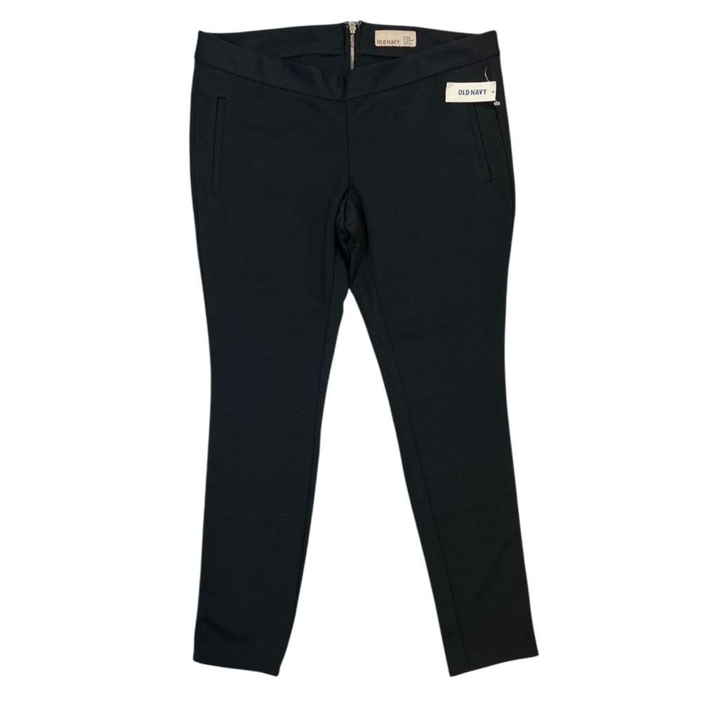 Old Navy Skinny Ankle Pants, Women’s, Back‎ Zipper Closure, Stretchy, Black, 14